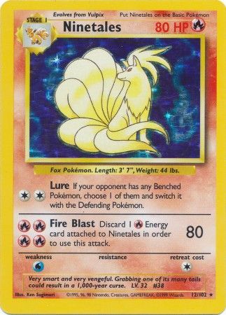 Ninetales (12/102) [Base Set Unlimited] | Good Games Cannington