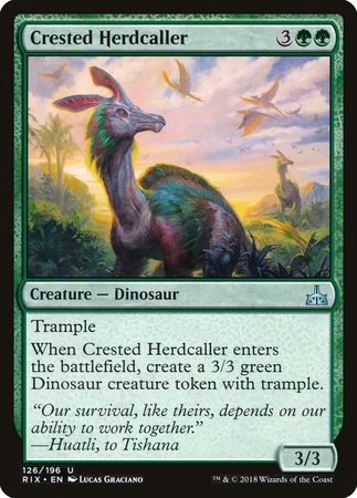 Crested Herdcaller [Rivals of Ixalan] | Good Games Cannington