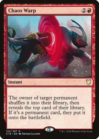 Chaos Warp [Commander 2018] | Good Games Cannington