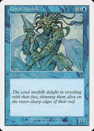 Coral Merfolk [Seventh Edition] | Good Games Cannington