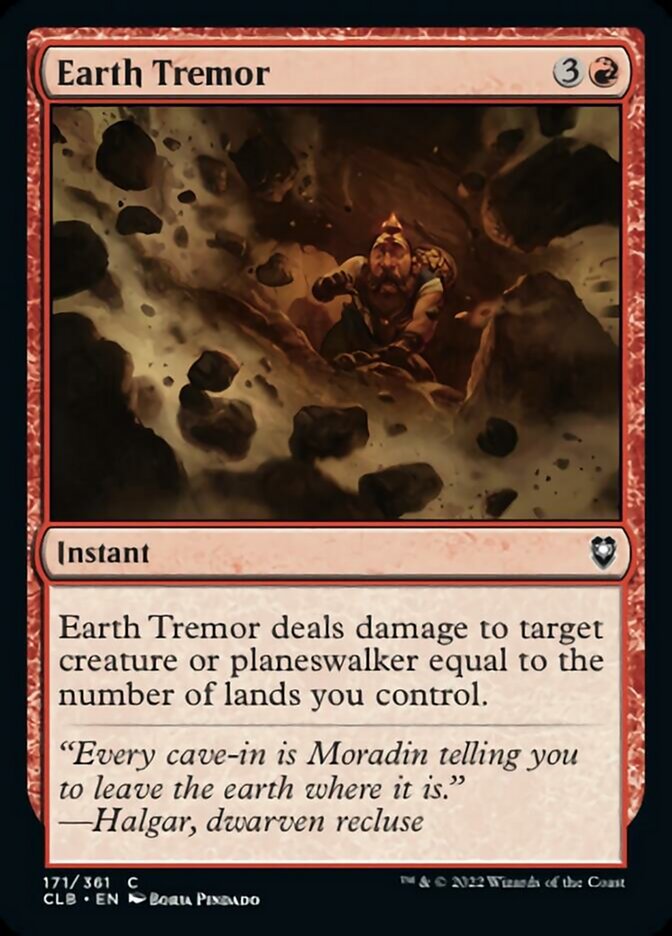 Earth Tremor [Commander Legends: Battle for Baldur's Gate] | Good Games Cannington