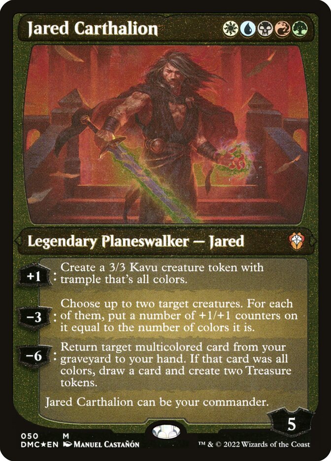 Jared Carthalion (Showcase Display Commander) [Dominaria United Commander] | Good Games Cannington