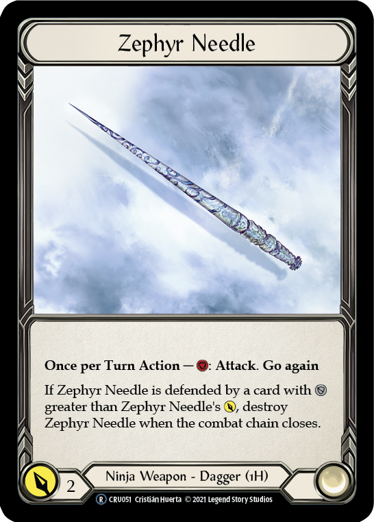 Zephyr Needle [U-CRU051-RF] Unlimited Rainbow Foil | Good Games Cannington