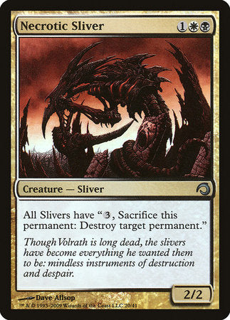 Necrotic Sliver [Premium Deck Series: Slivers] | Good Games Cannington