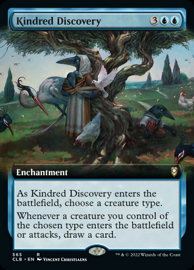 Kindred Discovery (Extended Art) [Commander Legends: Battle for Baldur's Gate] | Good Games Cannington