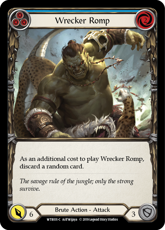 Wrecker Romp (Blue) [WTR031-C] Alpha Print Normal | Good Games Cannington