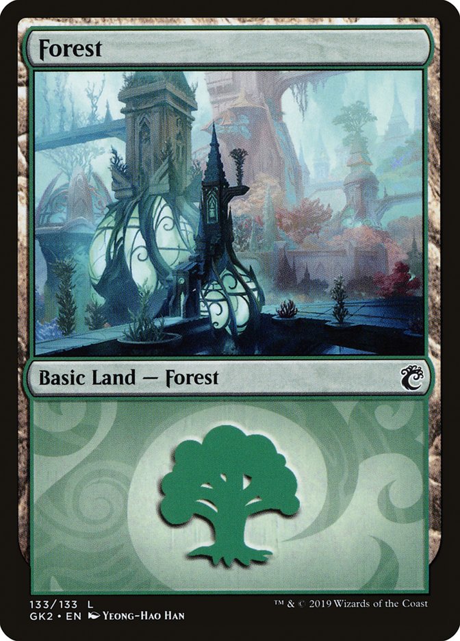 Forest (133) [Ravnica Allegiance Guild Kit] | Good Games Cannington