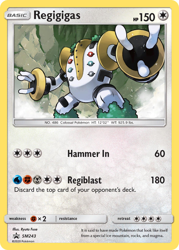 Regigigas (SM243) [Sun & Moon: Black Star Promos] | Good Games Cannington