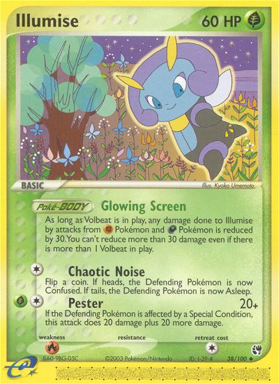 Illumise (38/100) [EX: Sandstorm] | Good Games Cannington