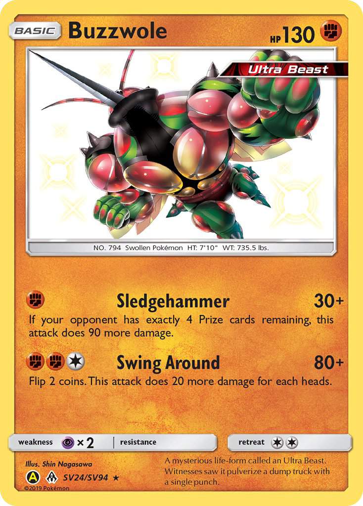 Buzzwole (SV24/SV94) [Sun & Moon: Hidden Fates - Shiny Vault] | Good Games Cannington