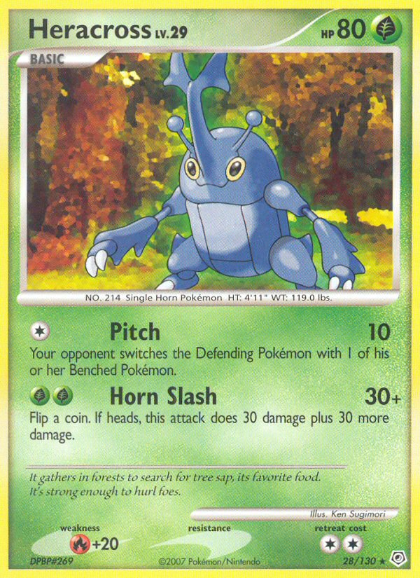 Heracross (28/130) [Diamond & Pearl: Base Set] | Good Games Cannington