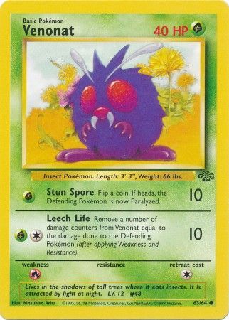 Venonat (63/64) [Jungle Unlimited] | Good Games Cannington