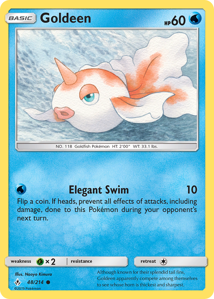 Goldeen (48/214) [Sun & Moon: Unbroken Bonds] | Good Games Cannington