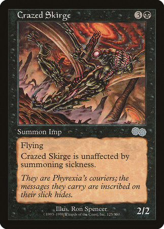 Crazed Skirge [Urza's Saga] | Good Games Cannington