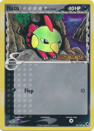 Natu (55/101) (Delta Species) (Stamped) [EX: Dragon Frontiers] | Good Games Cannington