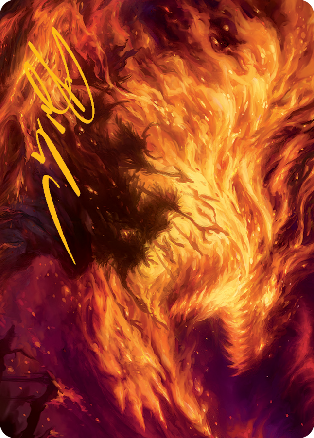 Stoke the Flames Art Card (Gold-Stamped Signature) [March of the Machine Art Series] | Good Games Cannington