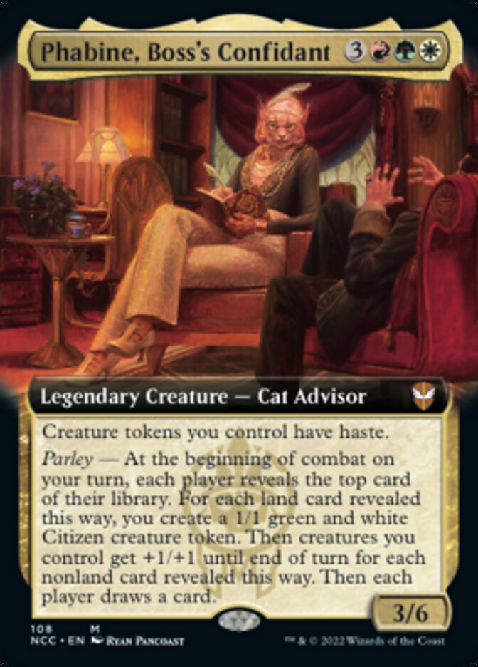 Phabine, Boss's Confidant (Extended Art) [Streets of New Capenna Commander] | Good Games Cannington
