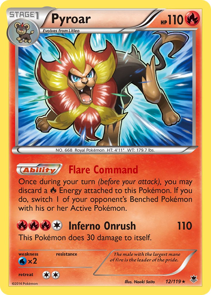Pyroar (12/119) (Theme Deck Exclusive) [XY: Phantom Forces] | Good Games Cannington
