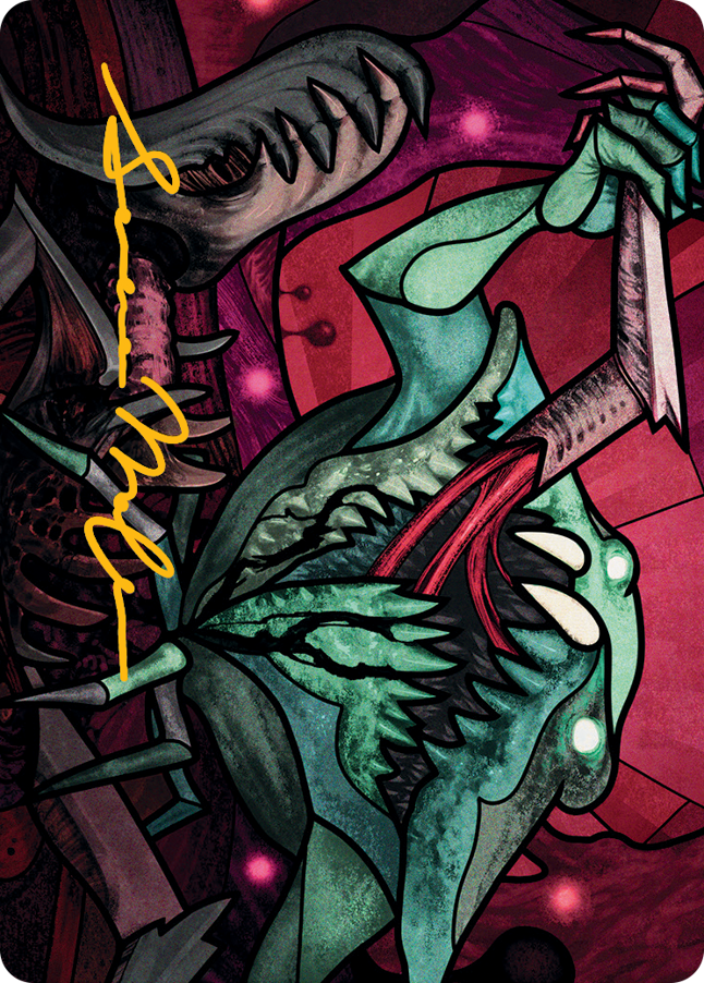 Yargle, Glutton of Urborg Art Card (Gold-Stamped Signature) [March of the Machine Art Series] | Good Games Cannington