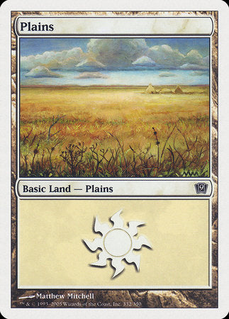 Plains (332) [Ninth Edition] | Good Games Cannington