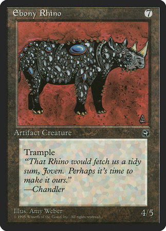 Ebony Rhino [Homelands] | Good Games Cannington