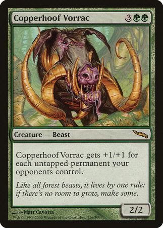 Copperhoof Vorrac [Mirrodin] | Good Games Cannington