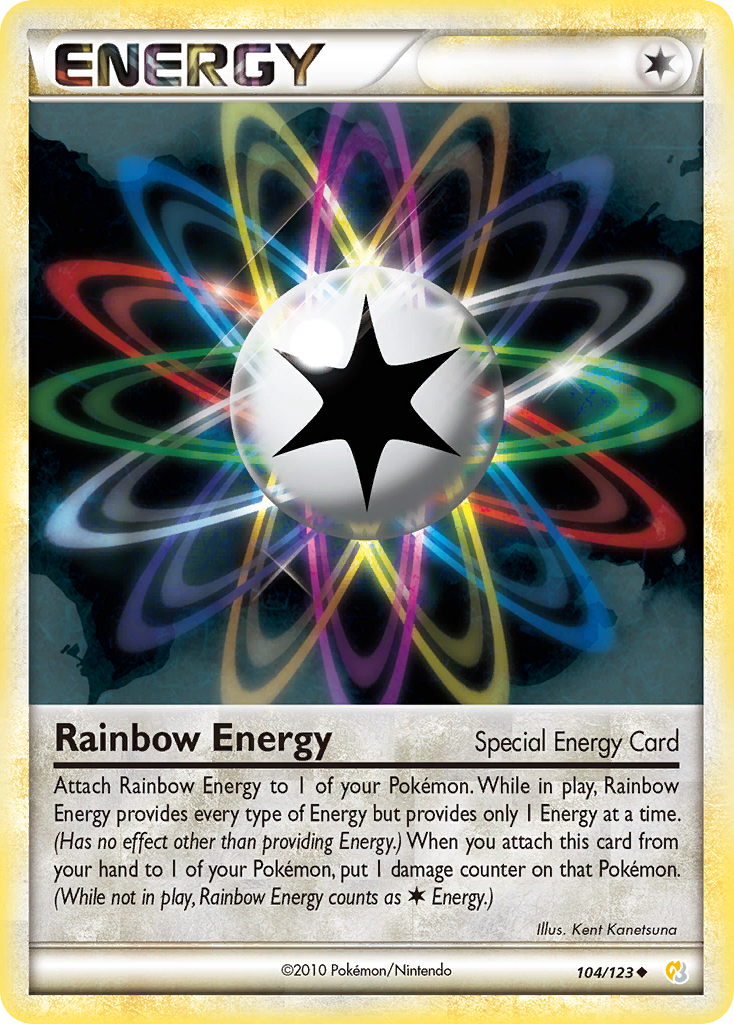 Rainbow Energy (104/123) [HeartGold & SoulSilver: Base Set] | Good Games Cannington