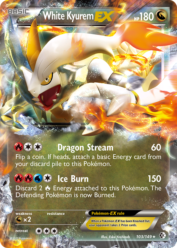 White Kyurem EX (103/149) [Black & White: Boundaries Crossed] | Good Games Cannington