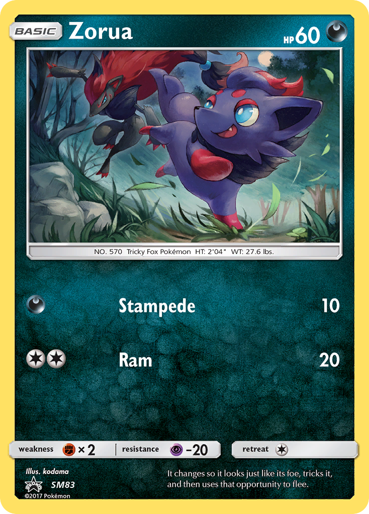 Zorua (SM83) [Sun & Moon: Black Star Promos] | Good Games Cannington