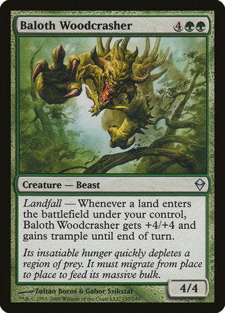 Baloth Woodcrasher [Zendikar] | Good Games Cannington