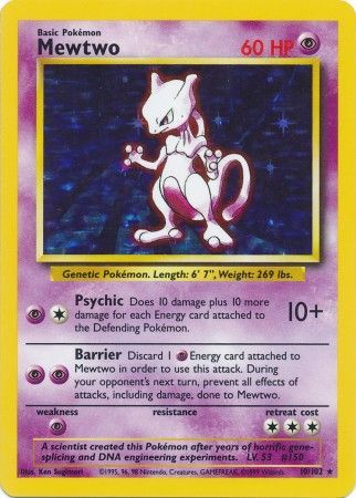 Mewtwo (10/102) [Base Set Unlimited] | Good Games Cannington