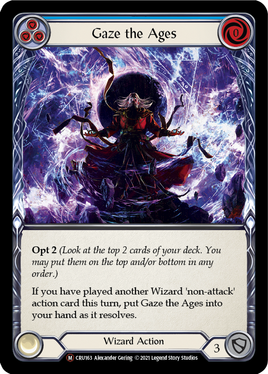 Gaze the Ages [U-CRU163-RF] Unlimited Rainbow Foil | Good Games Cannington