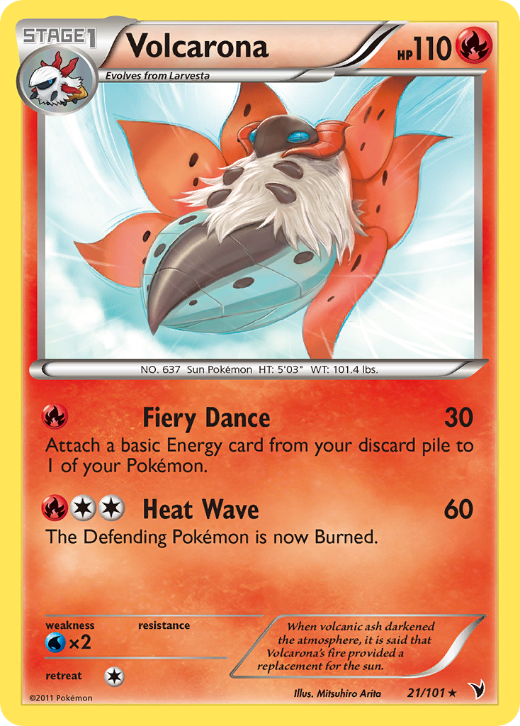 Volcarona (21/101) [Black & White: Noble Victories] | Good Games Cannington
