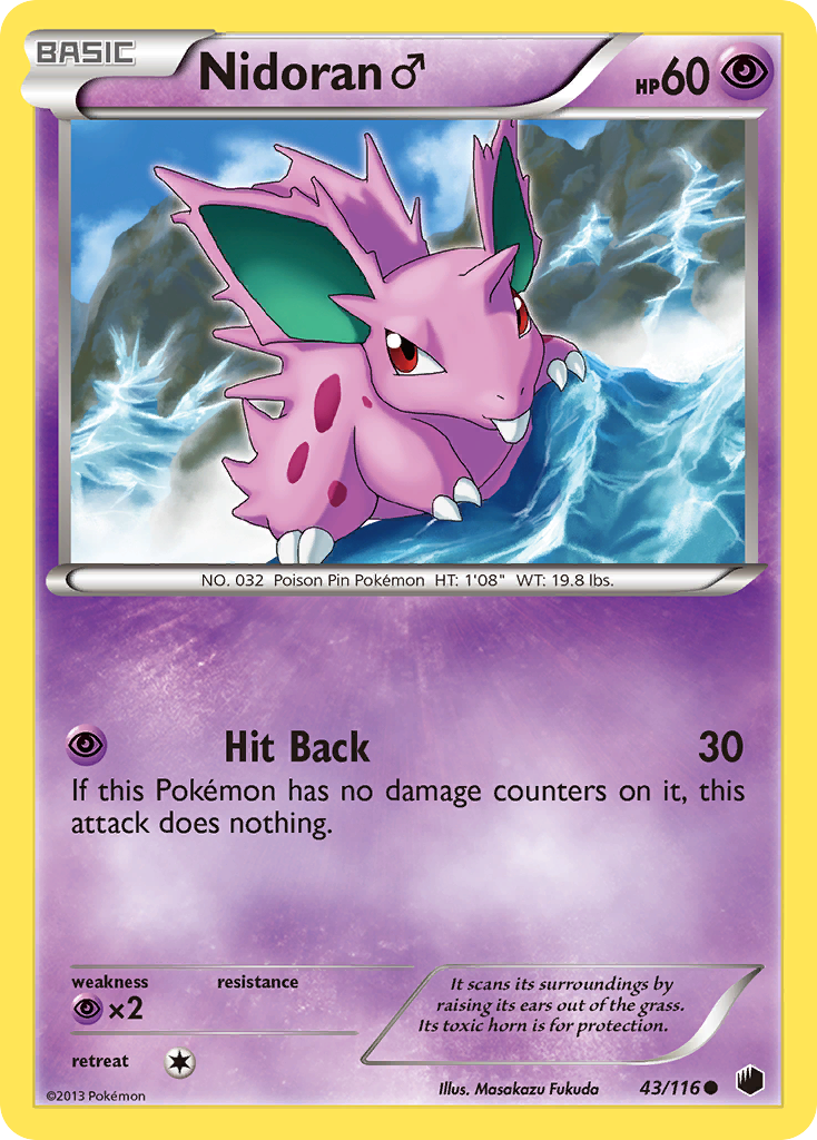 Nidoran (43/116) (Male) [Black & White: Plasma Freeze] | Good Games Cannington