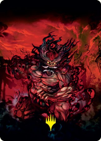 Vessel of the All-Consuming Art Card (Gold-Stamped Signature) [Kamigawa: Neon Dynasty Art Series] | Good Games Cannington