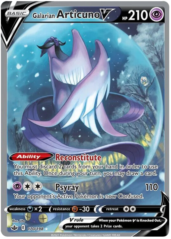 Galarian Articuno V (170/198) [Sword & Shield: Chilling Reign] | Good Games Cannington