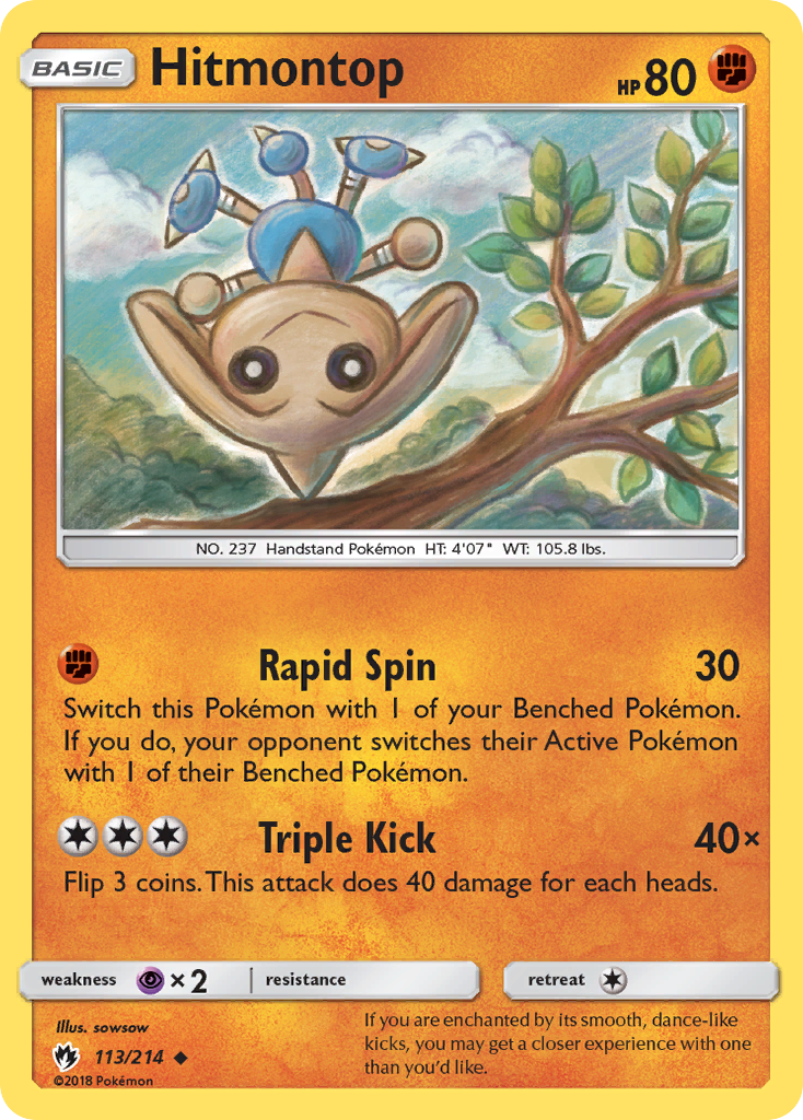 Hitmontop (113/214) [Sun & Moon: Lost Thunder] | Good Games Cannington