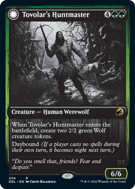 Tovolar's Huntmaster // Tovolar's Packleader [Innistrad: Double Feature] | Good Games Cannington