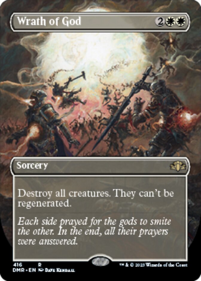 Wrath of God (Borderless Alternate Art) [Dominaria Remastered] | Good Games Cannington