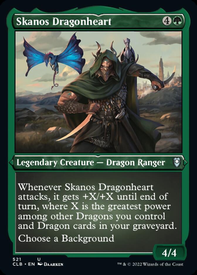 Skanos Dragonheart (Foil Etched) [Commander Legends: Battle for Baldur's Gate] | Good Games Cannington