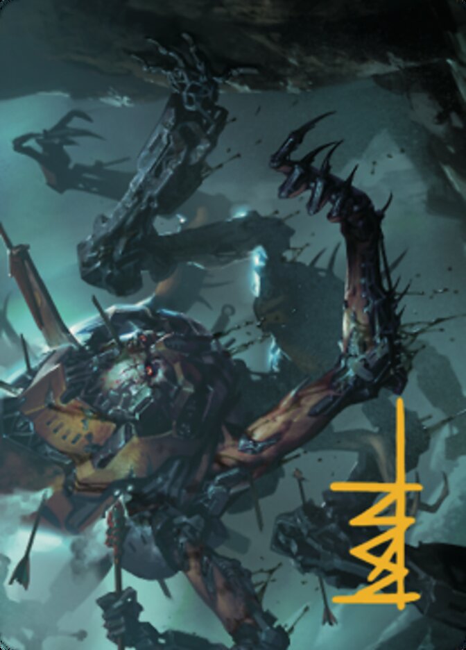 Scrapwork Rager Art Card (Gold-Stamped Signature) [The Brothers' War Art Series] | Good Games Cannington