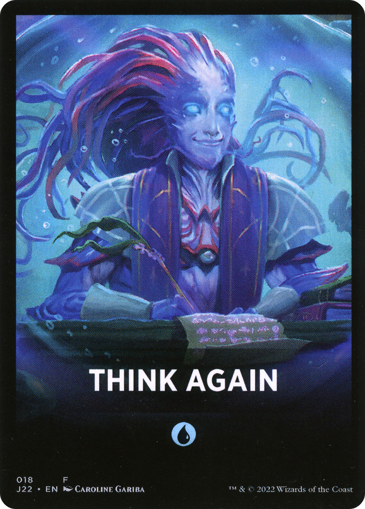 Think Again Theme Card [Jumpstart 2022 Front Cards] | Good Games Cannington