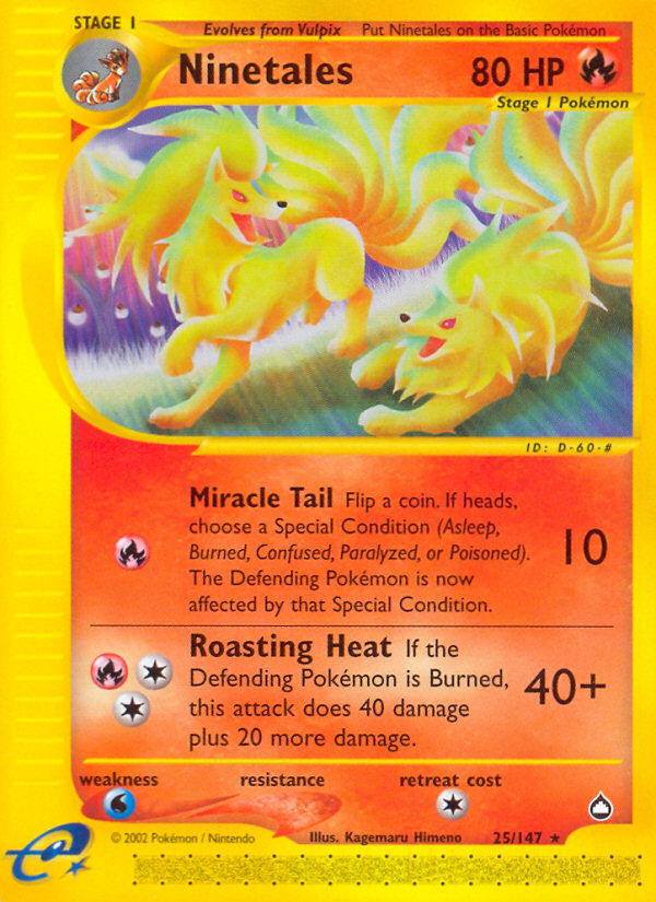 Ninetales (25/147) [Aquapolis] | Good Games Cannington