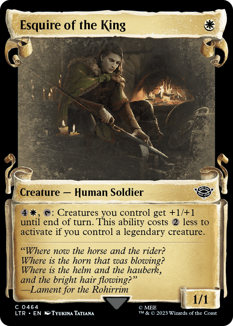 Esquire of the King [The Lord of the Rings: Tales of Middle-Earth Showcase Scrolls] | Good Games Cannington