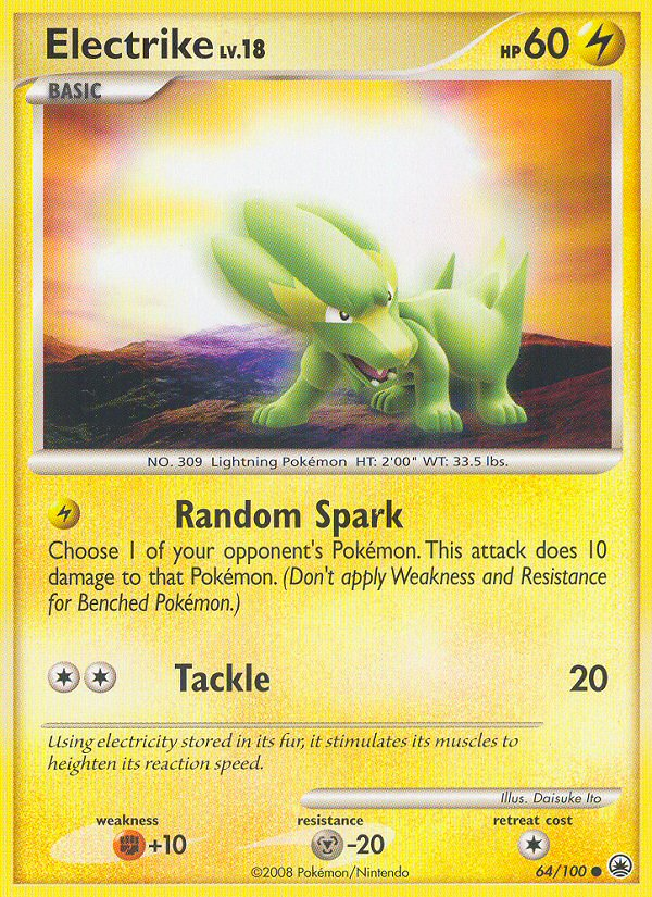 Electrike (64/100) [Diamond & Pearl: Majestic Dawn] | Good Games Cannington