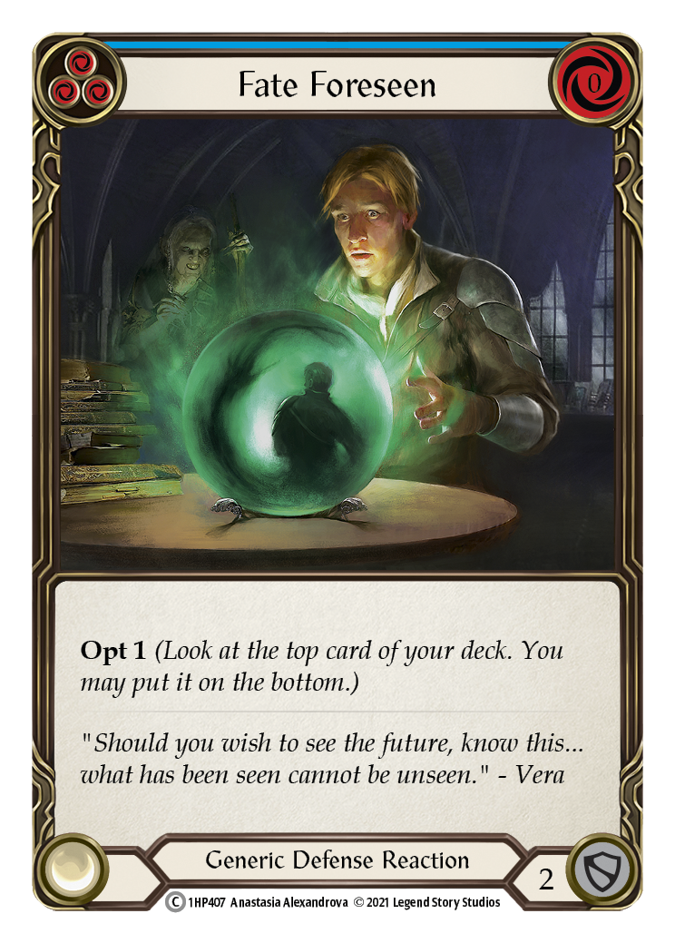Fate Foreseen (Blue) [1HP407] | Good Games Cannington