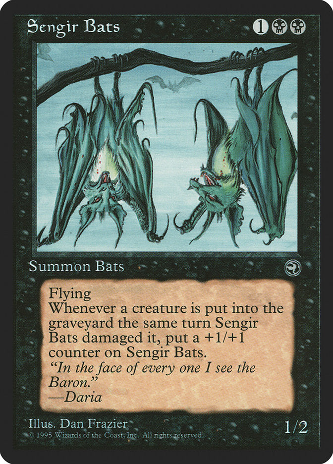 Sengir Bats (Daria Flavor Text) [Homelands] | Good Games Cannington