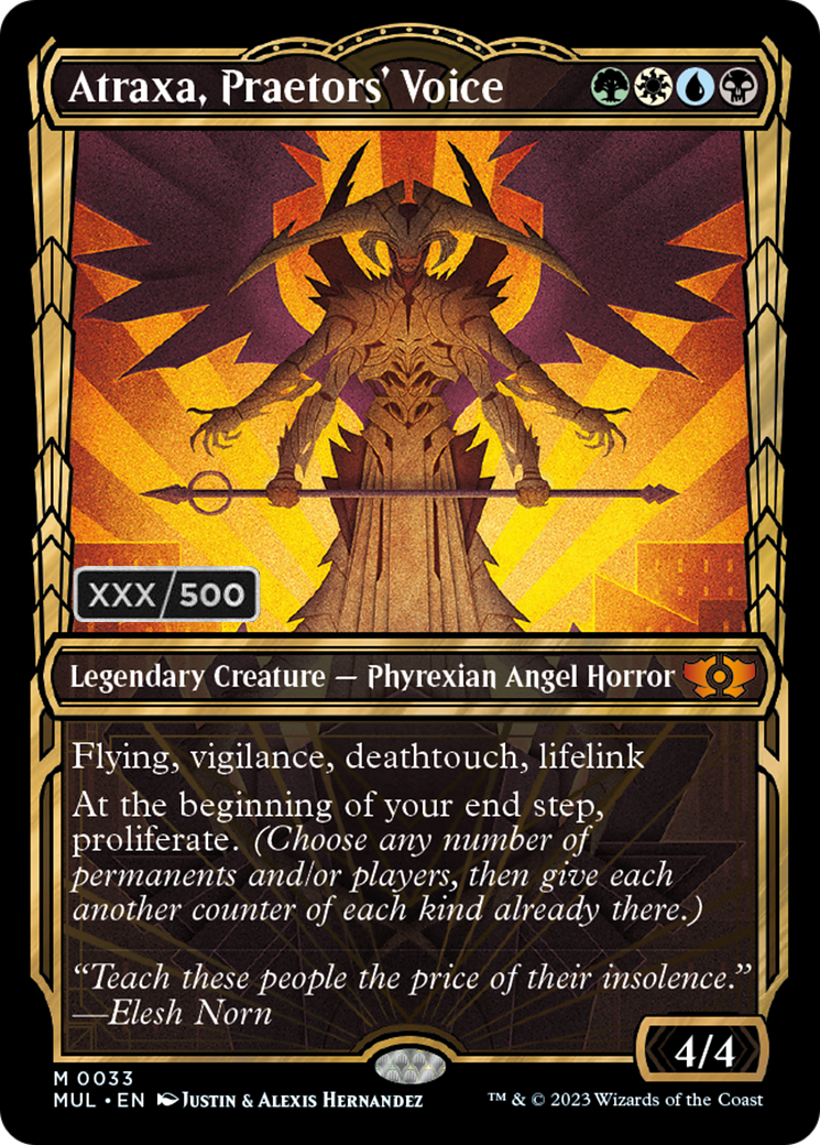 Atraxa, Praetors' Voice (Serialized) [Multiverse Legends] | Good Games Cannington