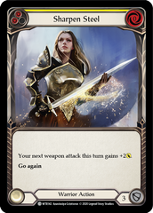 Sharpen Steel (Yellow) [U-WTR142] (Welcome to Rathe Unlimited)  Unlimited Rainbow Foil | Good Games Cannington