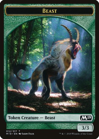 Beast Token [Core Set 2019 Tokens] | Good Games Cannington
